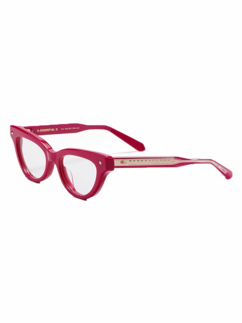 New Valentino Hot Pink Cat-Eye Women's Eyeglass Frames - Authentic - Picture 8 of 12